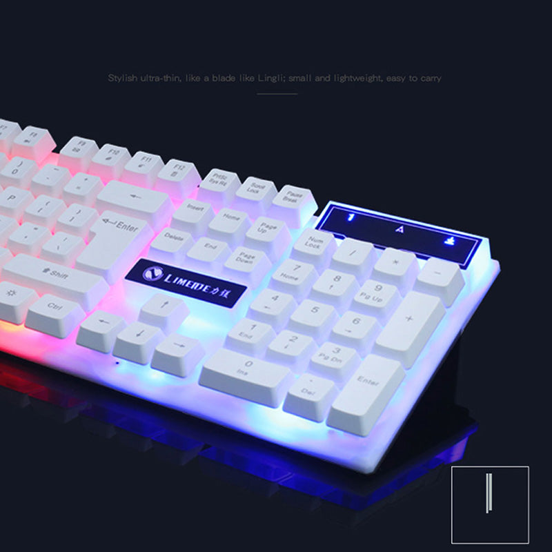GTX300 RGB Gaming Keyboard and Mouse Combo for LOL Enthusiasts