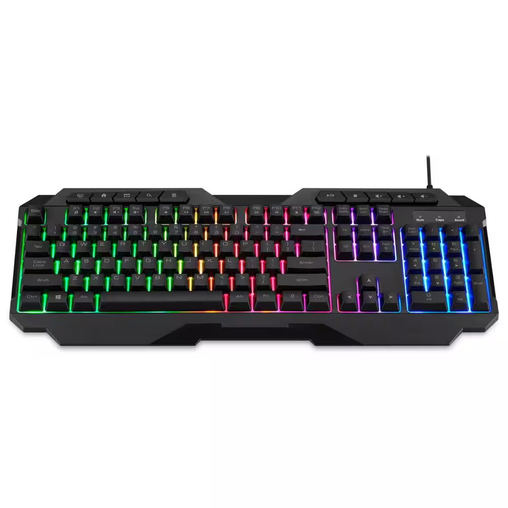 Ultimate 4-In-1 Gaming Bundle: Keyboard, Mouse, Headset & Desk Pad - Black