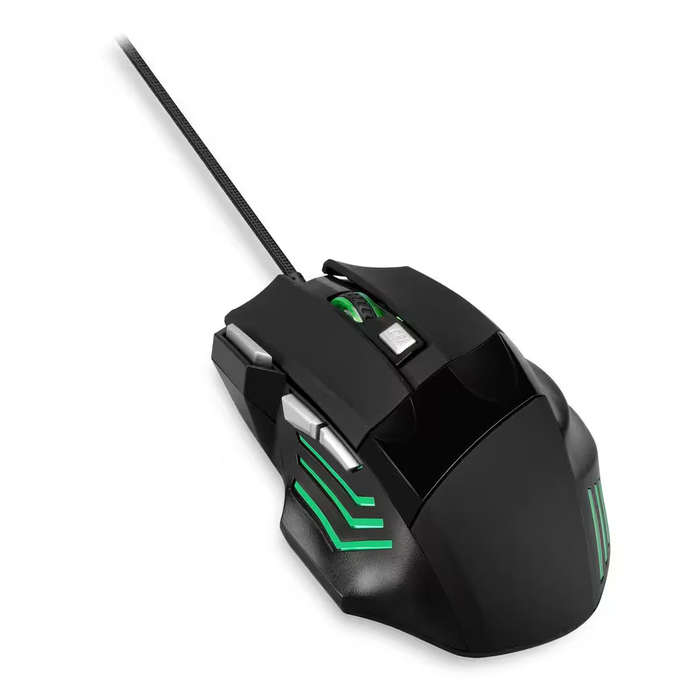 Ultimate 4-In-1 Gaming Bundle: Keyboard, Mouse, Headset & Desk Pad - Black