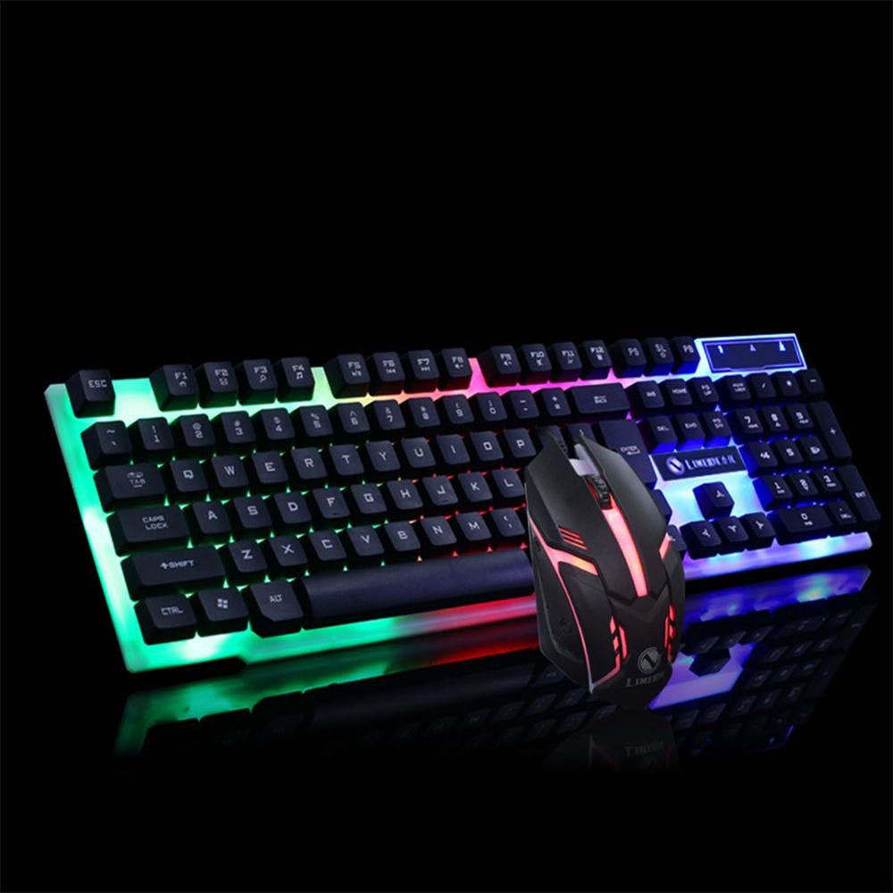 GTX300 RGB Gaming Keyboard and Mouse Combo for LOL Enthusiasts