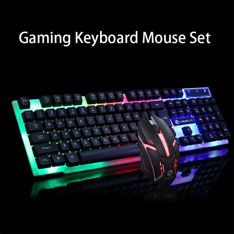 GTX300 RGB Gaming Keyboard and Mouse Combo for LOL Enthusiasts