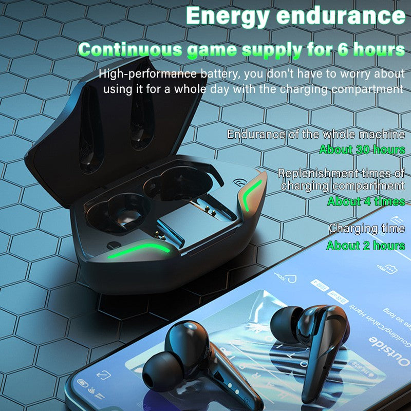 Ultra-Low Latency Bluetooth Gaming Headset with Immersive Stereo Sound