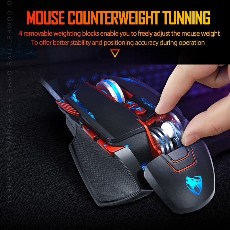 Thunder Wolf V9 High-Performance Gaming Mouse - Unleash Your Gaming Potential!